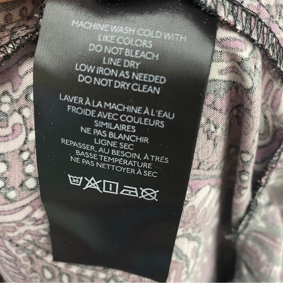 Anthropologie Maeve Lisabetta Boho Maxi Dress Size Large L Purple Paisley - Picture 8 of 8